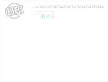 Tablet Screenshot of freshprintmagazine.com